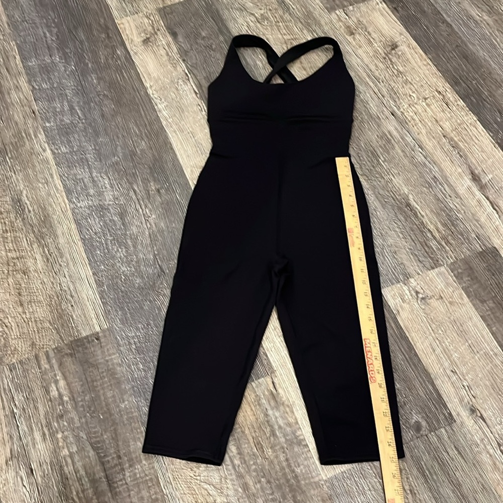 ALO Yoga Airbrush Physique Onesie Black Jumpsuit Bodysuit - Picture 15 of 16